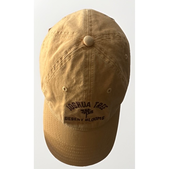 Joshua Tree Hat Cap Strap Back Orange Desert Blooms Embroidered Mighty Fine - Picture 7 of 8